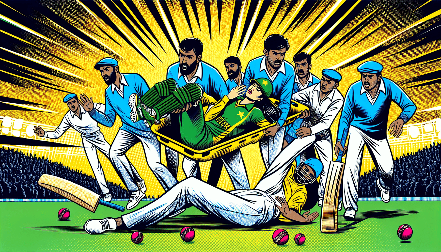 Boundary Blunder! Hussain Talat's Shocking Injury Sends Fans Reeling