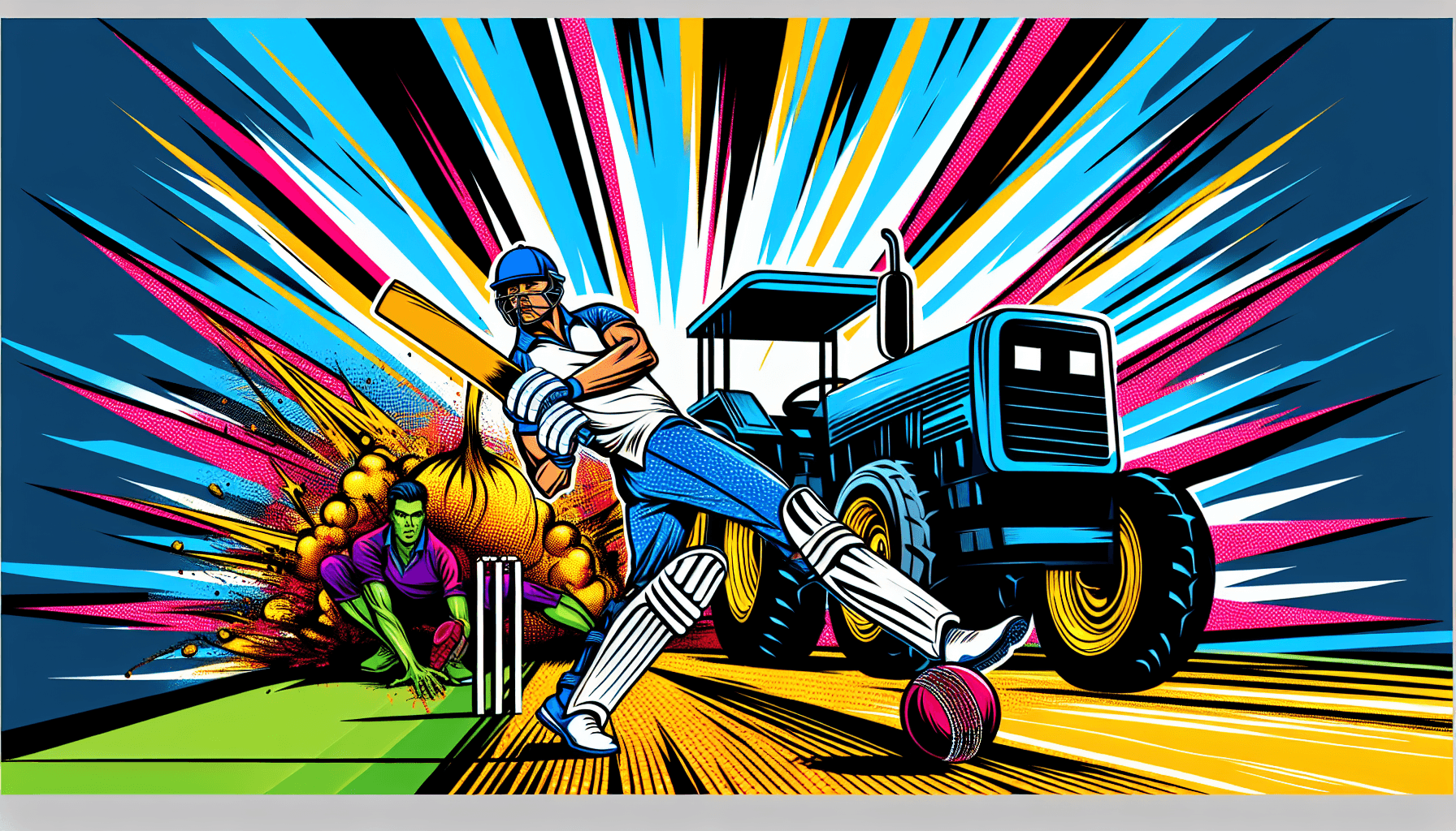 Tractor Invasion Stops Dharangaon Cricket Final