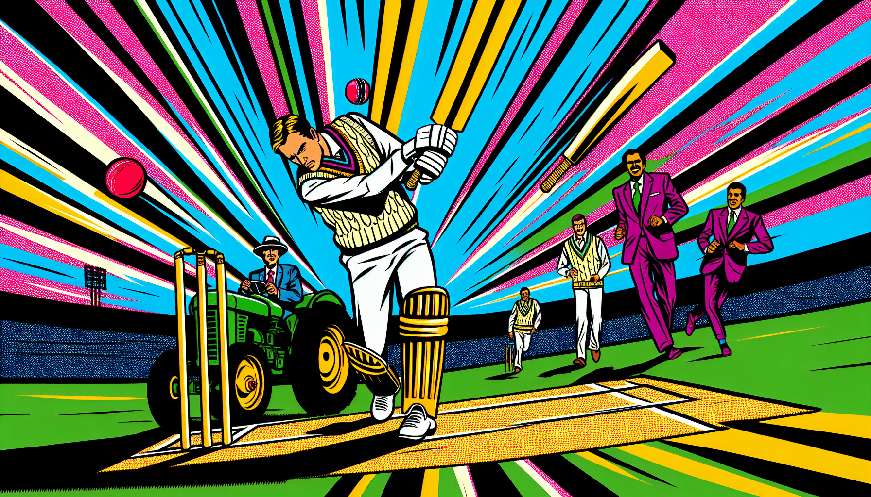 Politician Goes Full Tractor Mode on Cricket Pitch After Being Snubbed